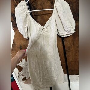 Sim & Sam Tan Midi Dress